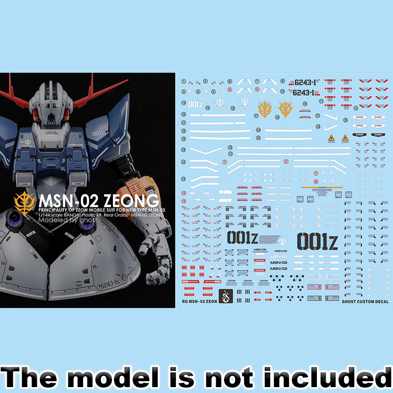 Model Kit Rg - Model Decals for RG 1/144 MSN-02