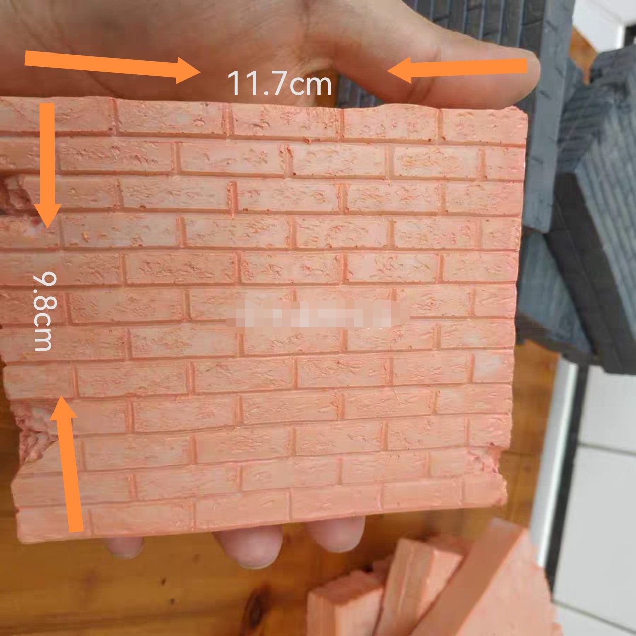 Model Kit Wall E - Miniature Brick Wall Plaster Dioramas Background
