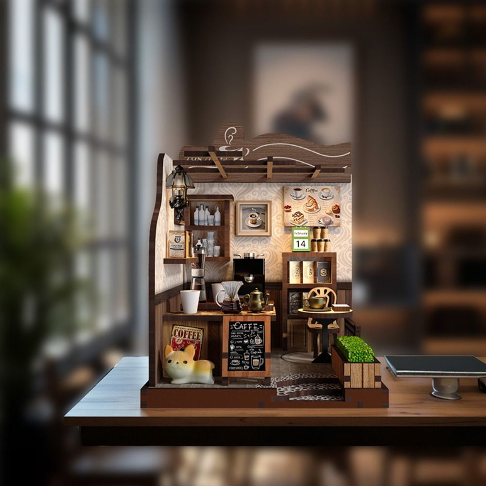 Model Kit Japanese - Country Cafe Style DIY Miniature Dollhouse