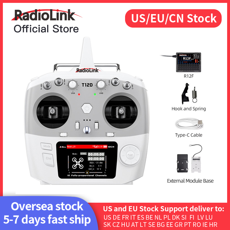 Model Kit Ship - Radiolink T12D ELRS 12 Channels Transmitter,Receiver
