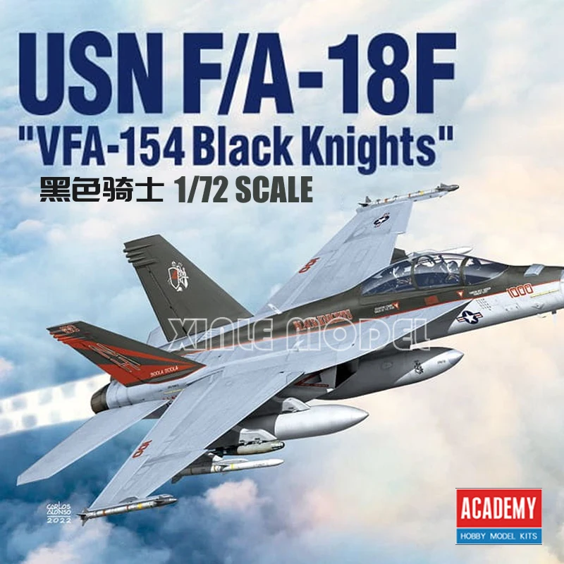 Model Kit Knight - Academy 12577 USN F/A-18F VFA-154 Black