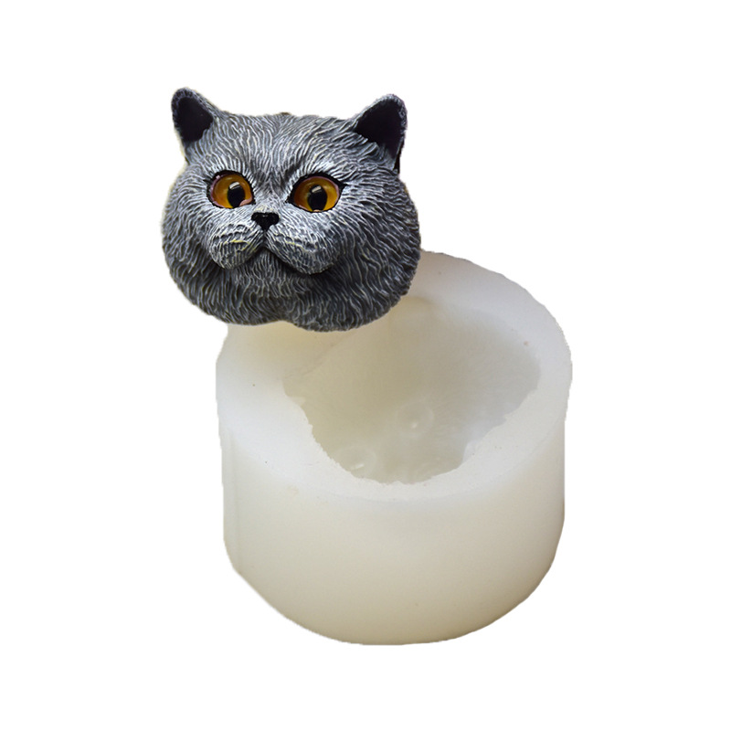 Model Kit For Beginners - Silicone Mold Short-haired Cat Shaped Handmade