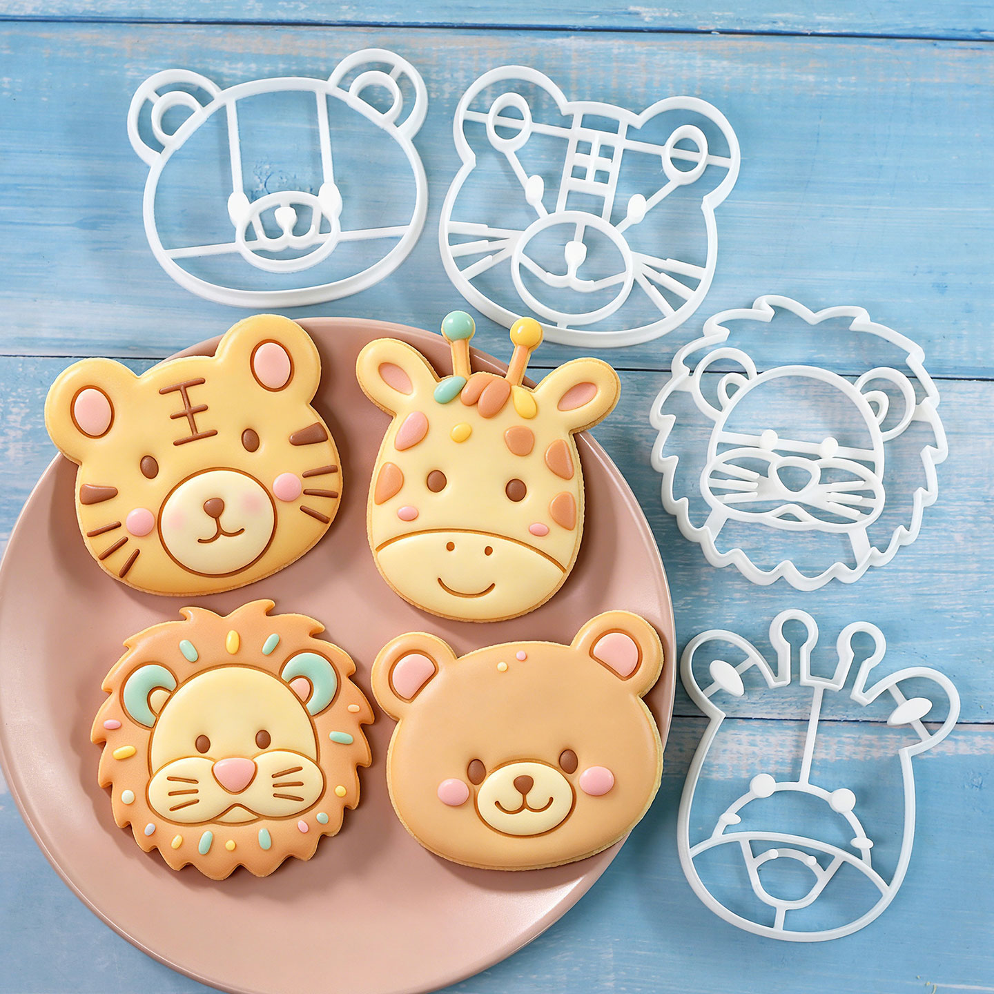 Model Kit For Beginners - 4 Pcs Animal Cookie Cutters Set