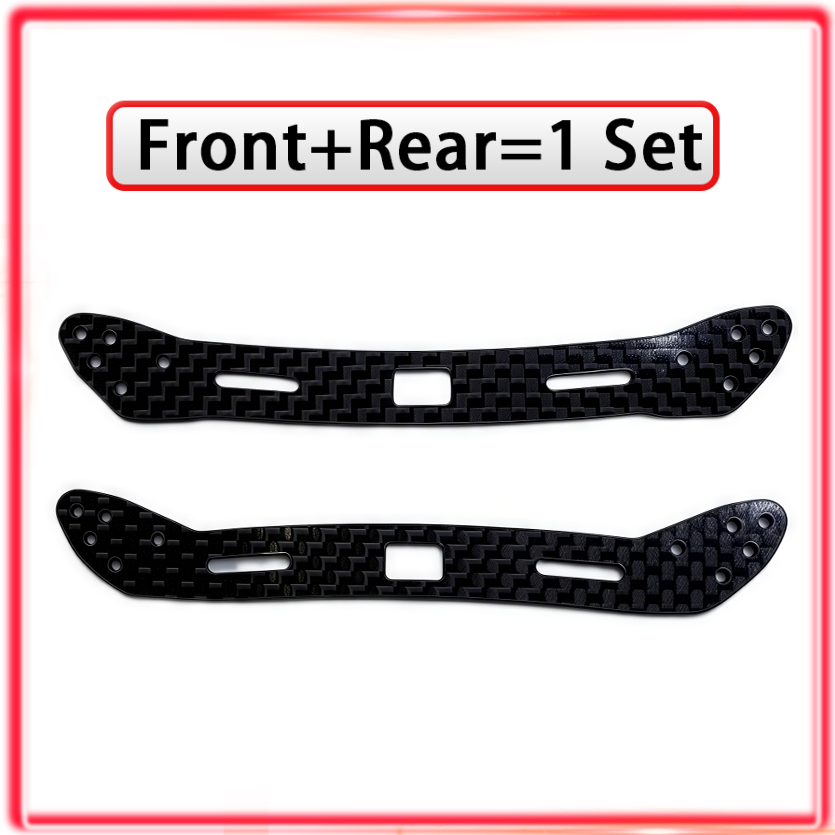 Tamiya Model Mini 4Wd - Self-Made HG Carbon Front/Rear Multiroller Setting
