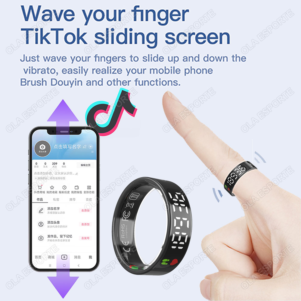 SR08 Smart Ring with Charging  - Model Kit Display ulasan dan harga