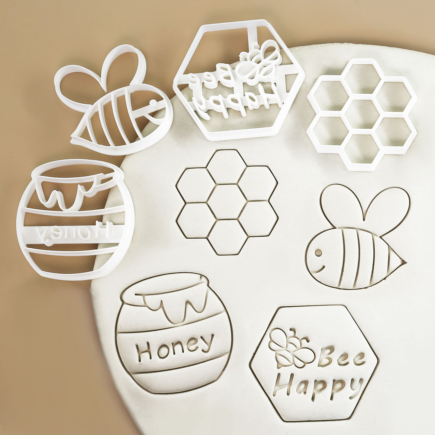 4 Pcs Bee Themed Cookie Cutter - Model Kit For Beginners ulasan dan harga