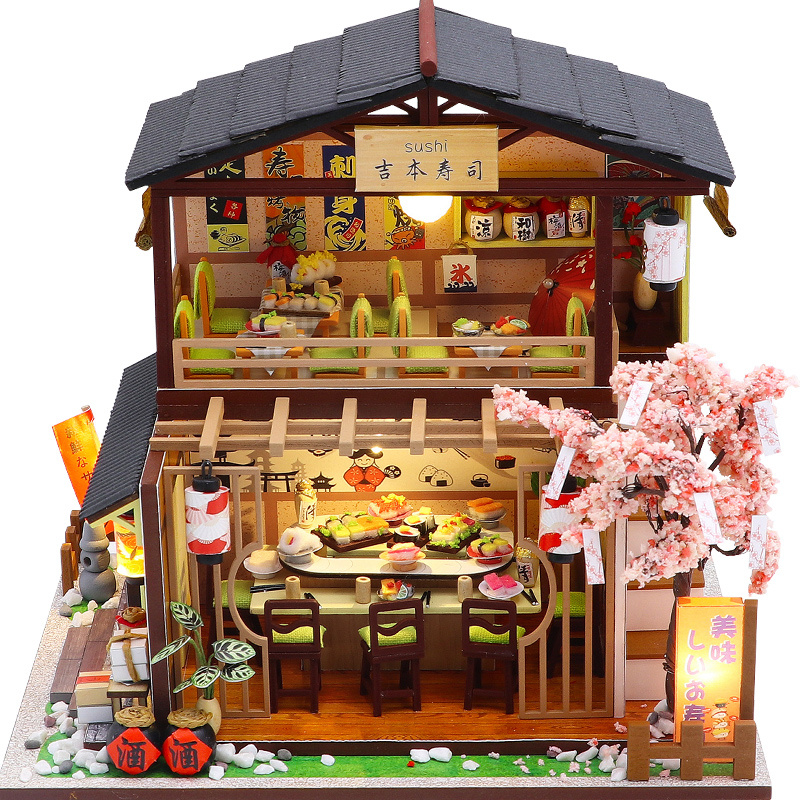 DIY Wooden Miniature Model Kit - Model Kit Japanese ulasan dan harga