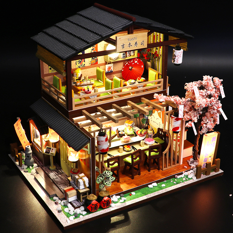 DIY Wooden Miniature Model Kit - Model Kit Japanese ulasan dan harga