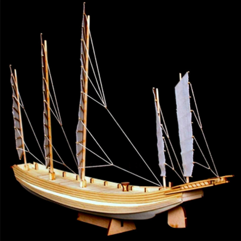 1pcs Chinese sand boat wooden  - Model Kit Entry Grade ulasan dan harga