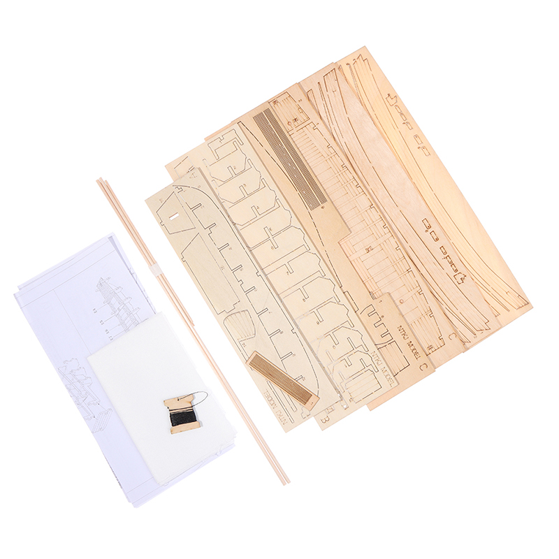 1pcs Chinese sand boat wooden  - Model Kit Entry Grade ulasan dan harga