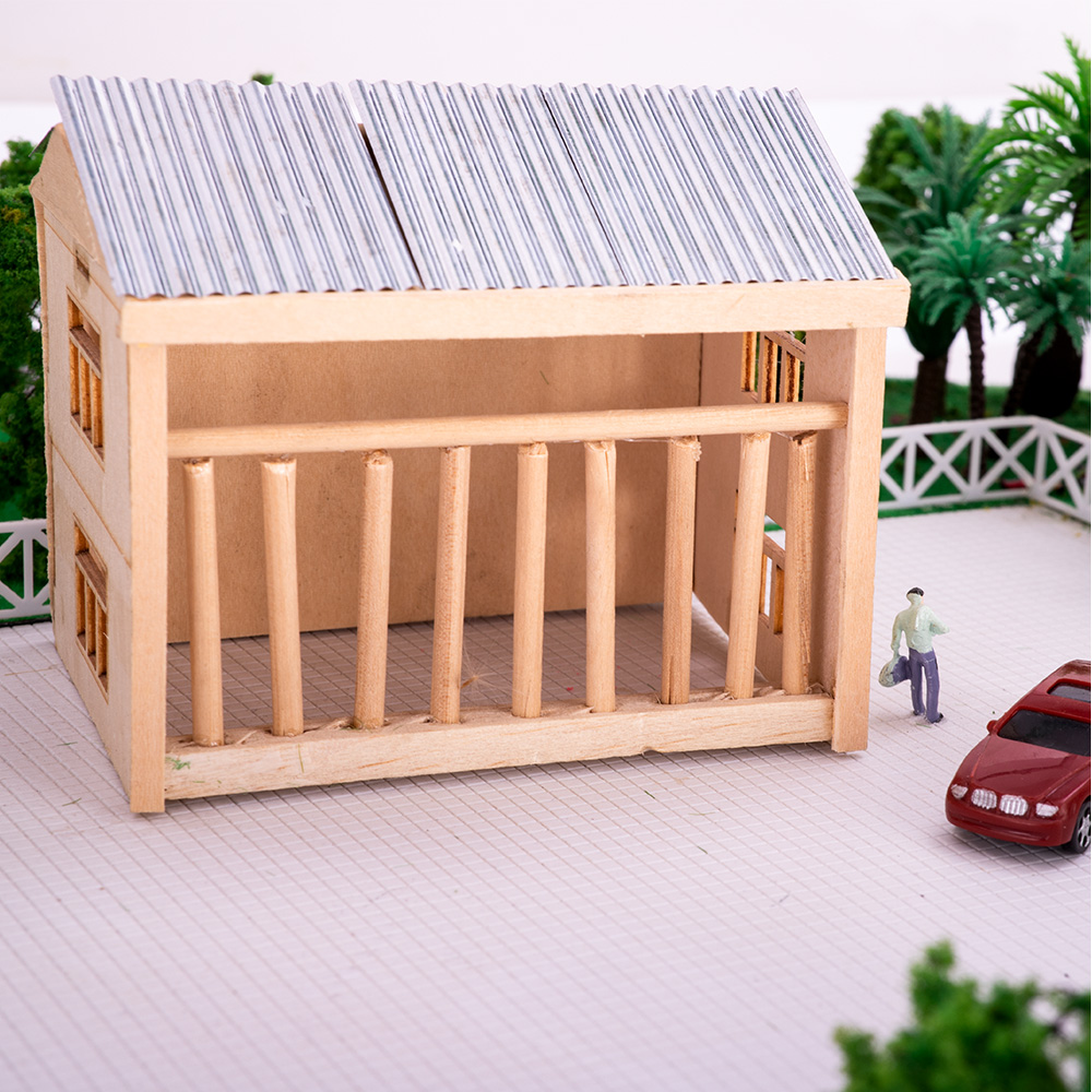 8PCS 1:35 Corrugated  Tile Wal - Model Kit Wall E ulasan dan harga
