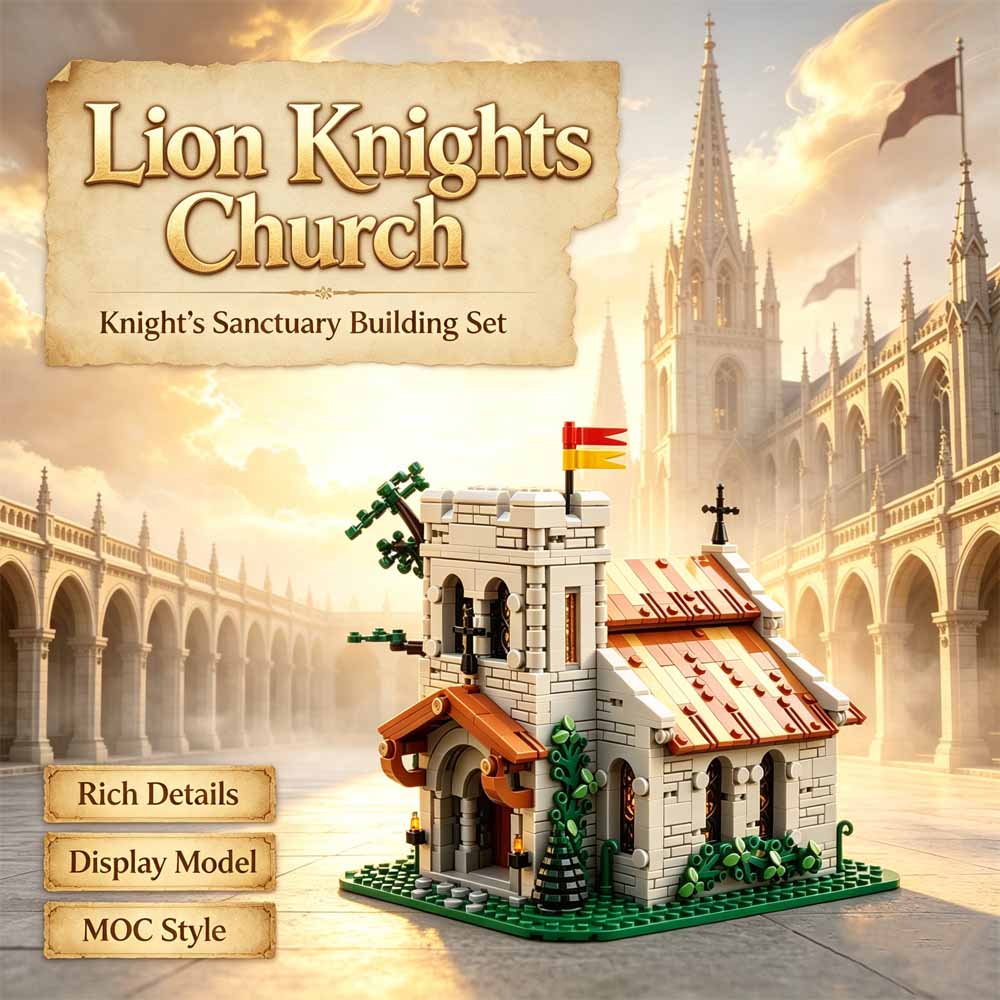 Medieval Lion Knights Church B - Model Kit Knight ulasan dan harga