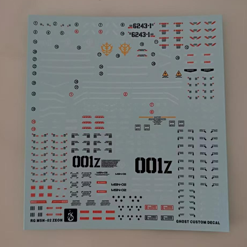 Model Decals for RG 1/144 MSN- - Model Kit Rg ulasan dan harga