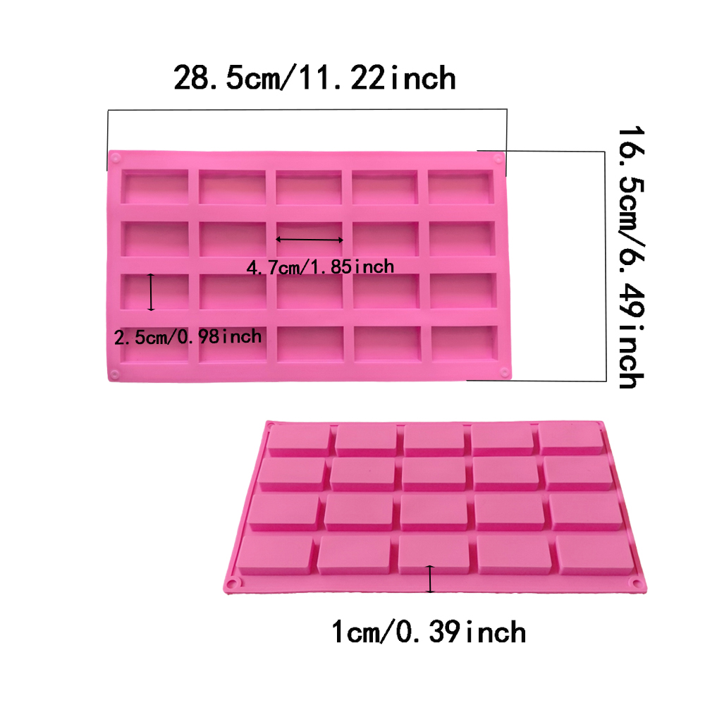 1pc 20 cavity rectangular sili - Model Kitchen Set ulasan dan harga