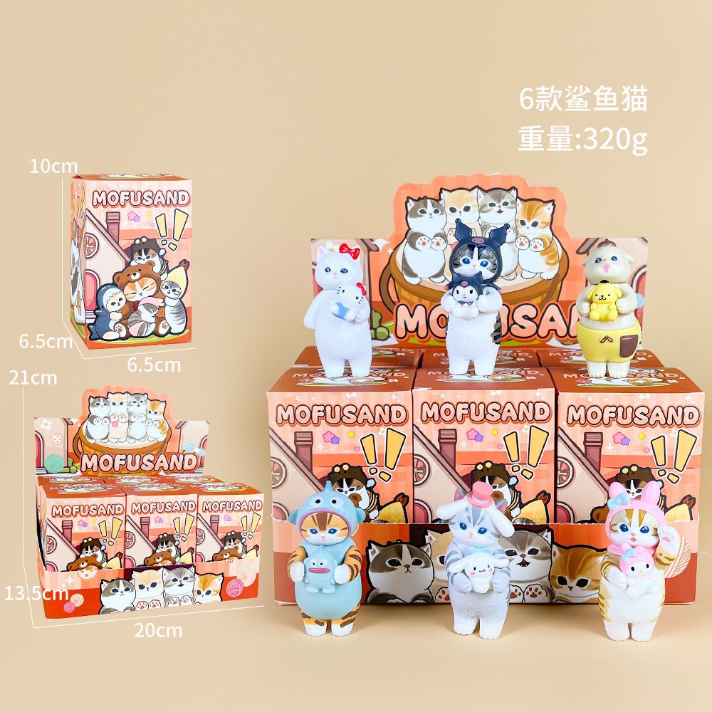 Mofusand Series 6pcs Cartoon S - Model Kit Japanese ulasan dan harga