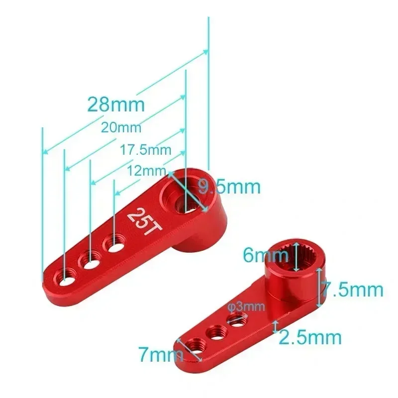 NEEBRC 25T Metal Servo Arm 3 H - Model Kit Ship ulasan dan harga