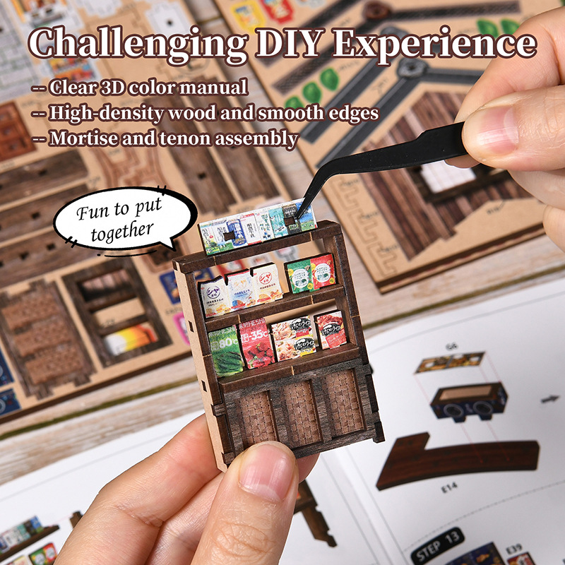 Diy Mini Book Nook Kasuga Groc - Model Kit Japanese ulasan dan harga