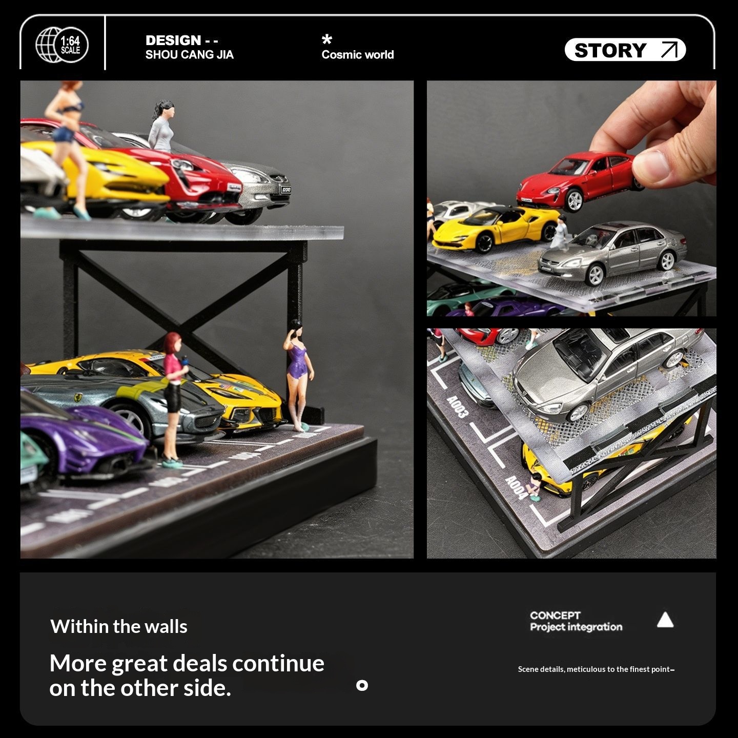 Collector 1:64 Scale Two-Story - Model Kit Display ulasan dan harga