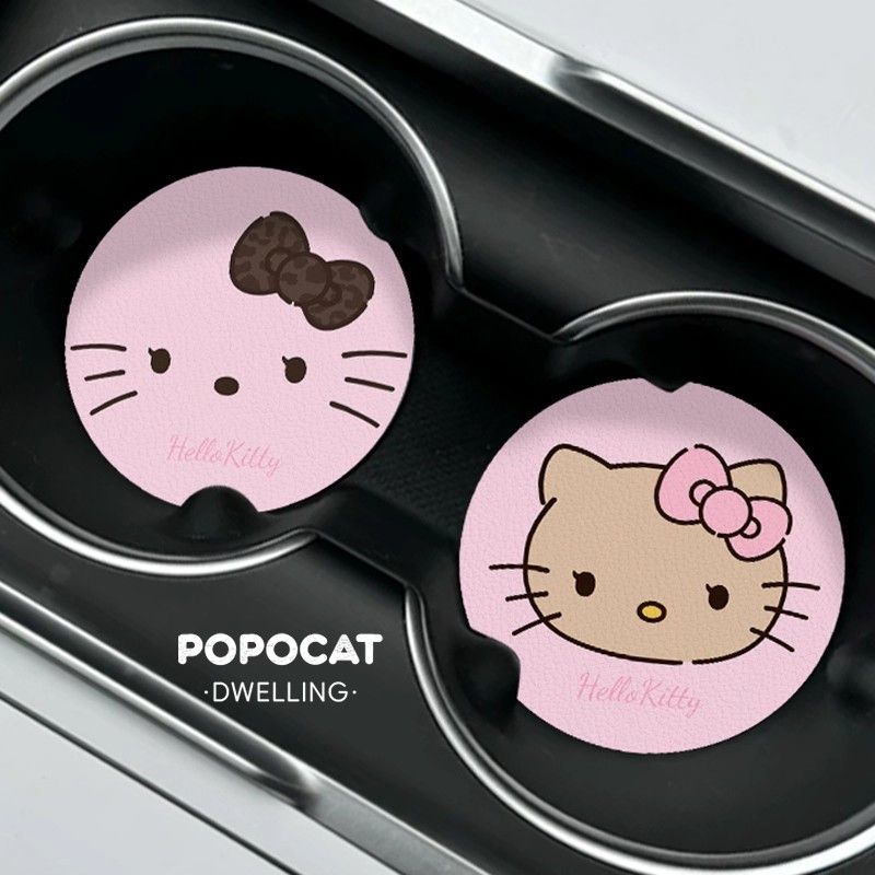 Hello Kitty Car Coaster Cartoo - Model Kit Japanese ulasan dan harga