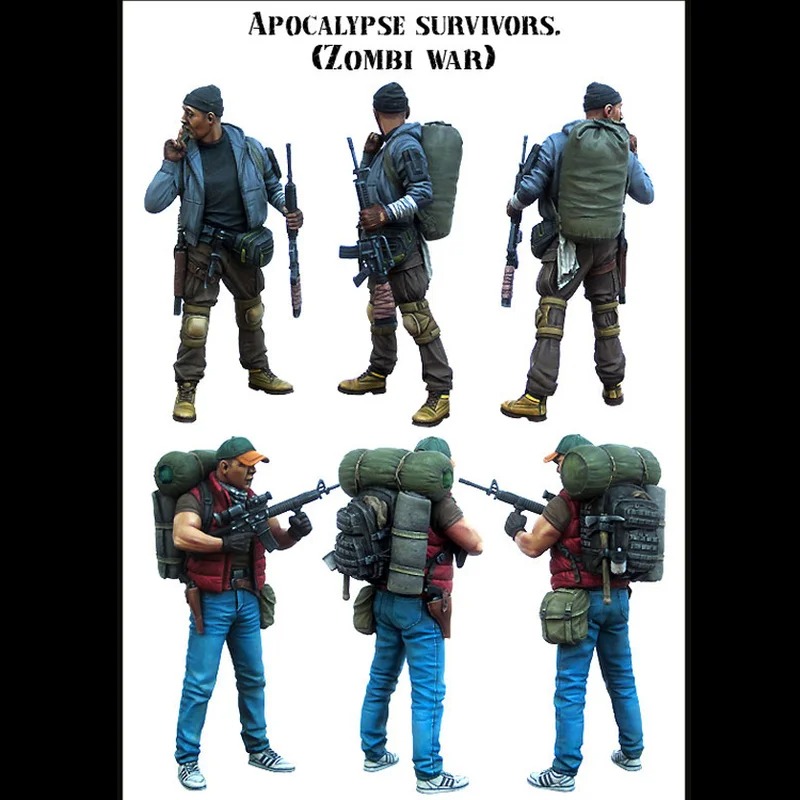 1/35 Die-Cast Resin Figure Mod - Model Kit Zombie ulasan dan harga