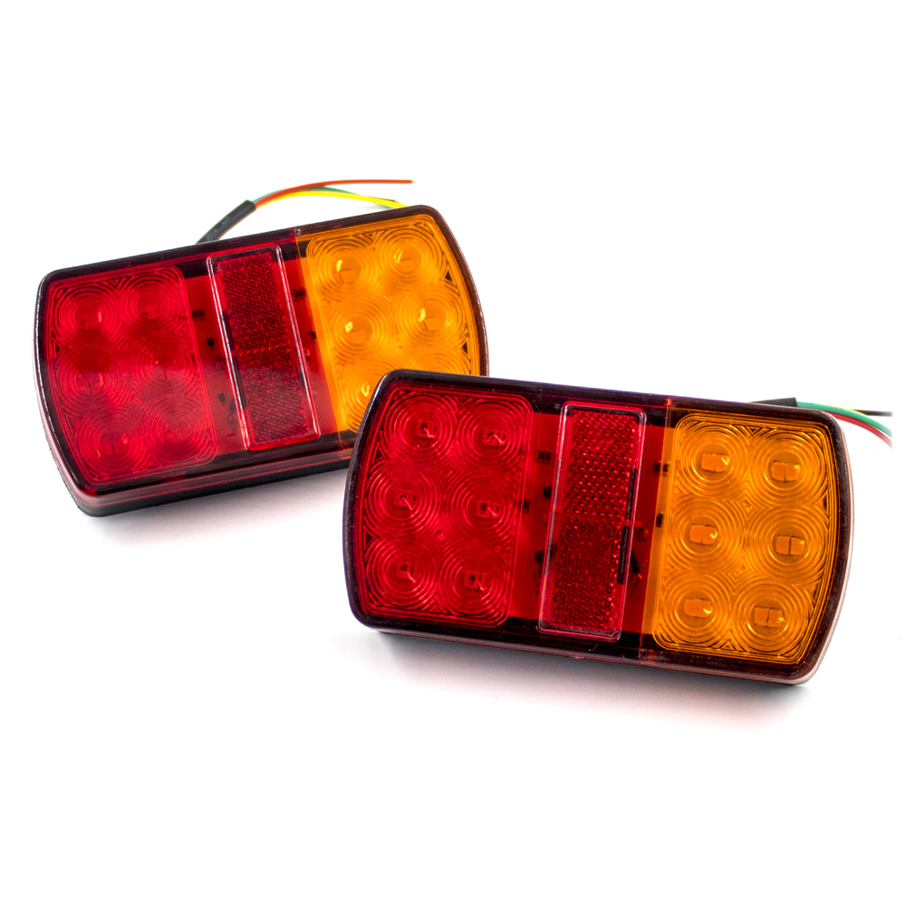 2Pcs Car Waterproof 12 LED Tai - Model Kit Ship ulasan dan harga