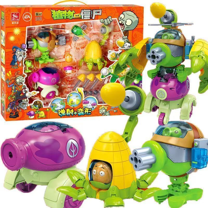 2025 New Plants vs. Zombies Ro - Model Kit Zombie ulasan dan harga