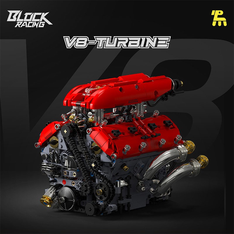 T5011 1370pcs Simulation V8 Tu - Model Kit V8 ulasan dan harga