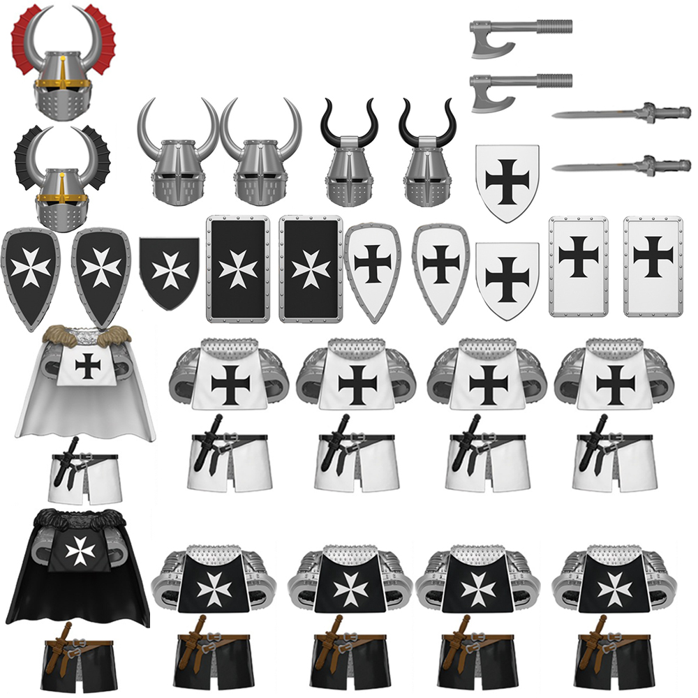 MOC Medieval Military War Knig - Model Kit Knight ulasan dan harga