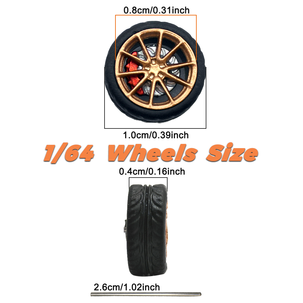 1/64 Model Car Wheels Tires 8  - Model Kit Car ulasan dan harga