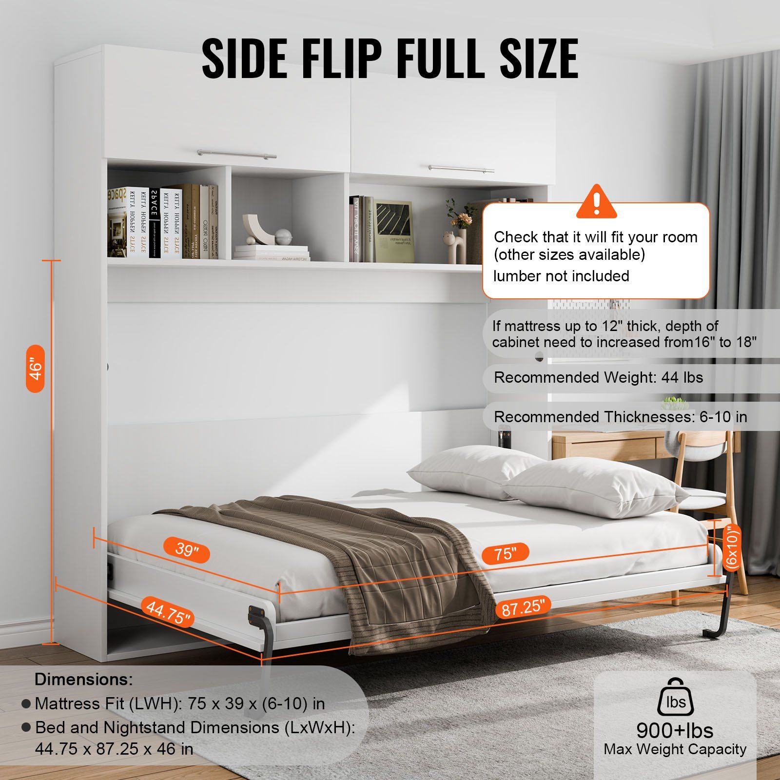Twin Murphy Bed Kit Side Flip  - Model Kit Wall E ulasan dan harga