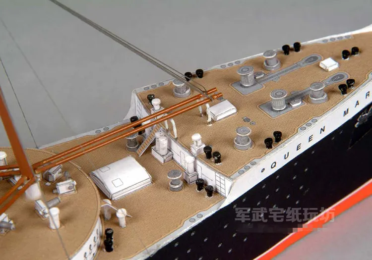 1:400 Scale British Royal Mail - Model Kit Queen Mary ulasan dan harga