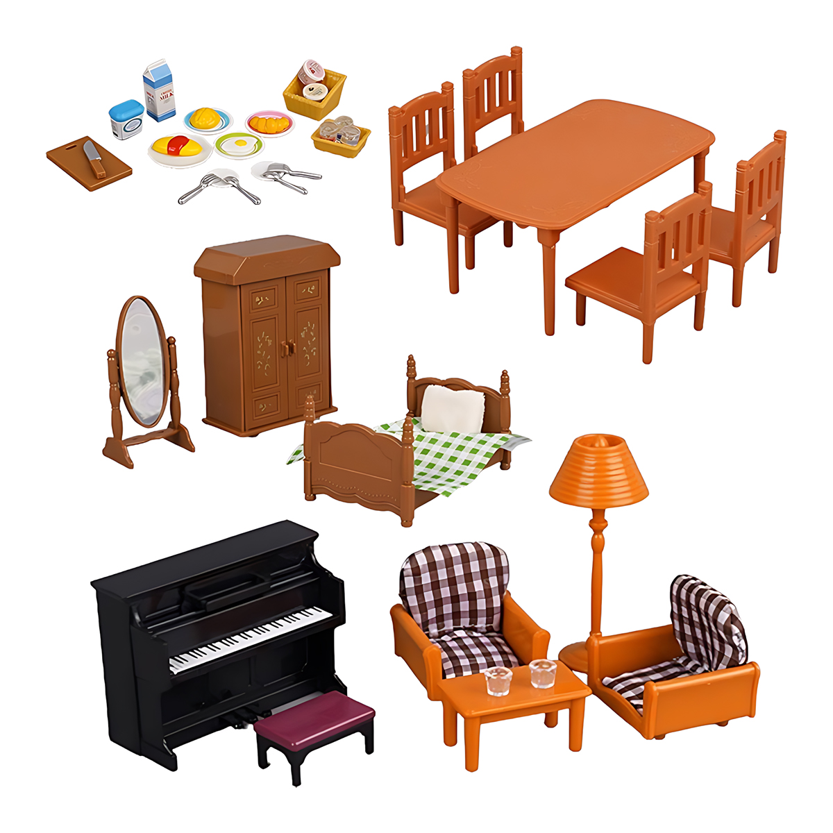 Miniature Furniture 1:12 Dollh - Model Kitchen Set ulasan dan harga